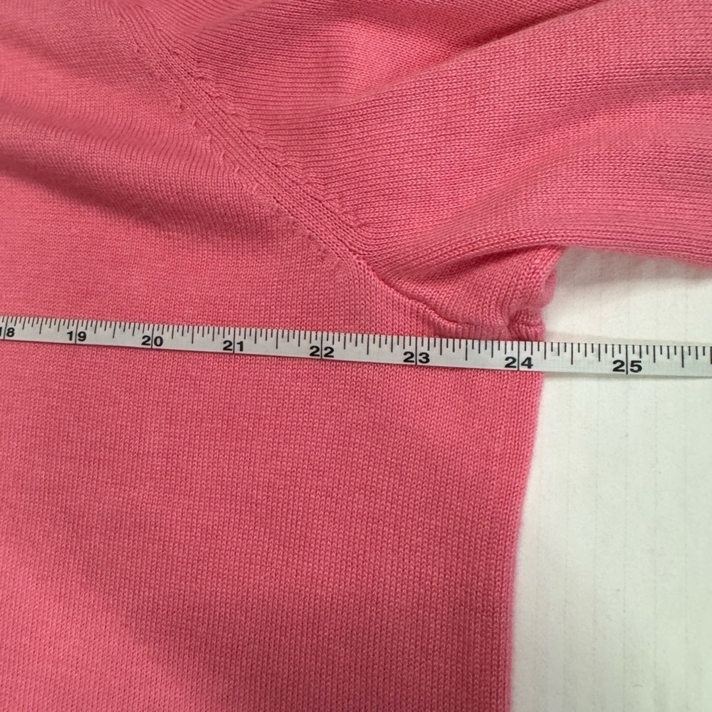 Isaac Mizrahi Live XL long Sleeve open Cardigan double Pockets Pink work office - Picture 8 of 8